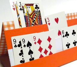 Pazzles DIY Game Card Holder with instant SVG download. Compatible with all major electronic cutters including Pazzles Inspiration, Cricut, and SIlhouette Cameo. Design by Renee Smart.