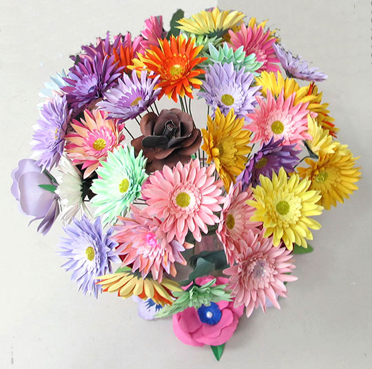 Gerbera Daisy Paper Bouquet