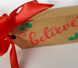 Pazzles DIY giant gift tag box with instant SVG download. Compatible with all major electronic cutters including Pazzles Inspiration, Cricut, and Silhouette Cameo. Design by Renee Smart.