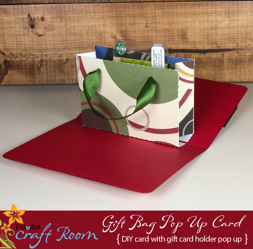 12 Days of Pop Ups: Gift Card Bag Pop Up - Pazzles Craft Room