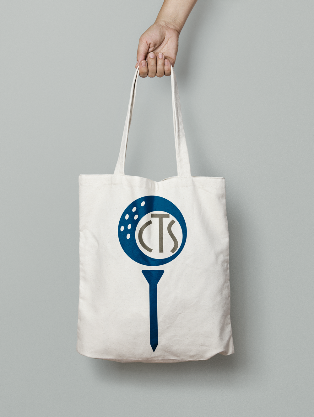 Golf Monogram on Canvas Tote