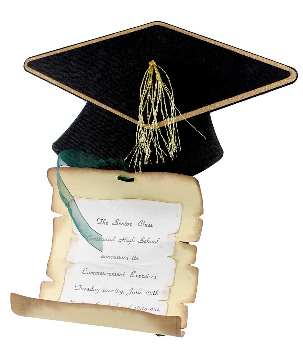 DIY granduation announcement cutting files in wpc, svg