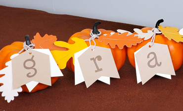 Pazzles DIY Grateful Pumpkin Decor with instant SVG download. Compatible with all major electronic cutters including Pazzles Inspiration, Cricut, and SIlhouette Cameo. Design by Renee Smart.