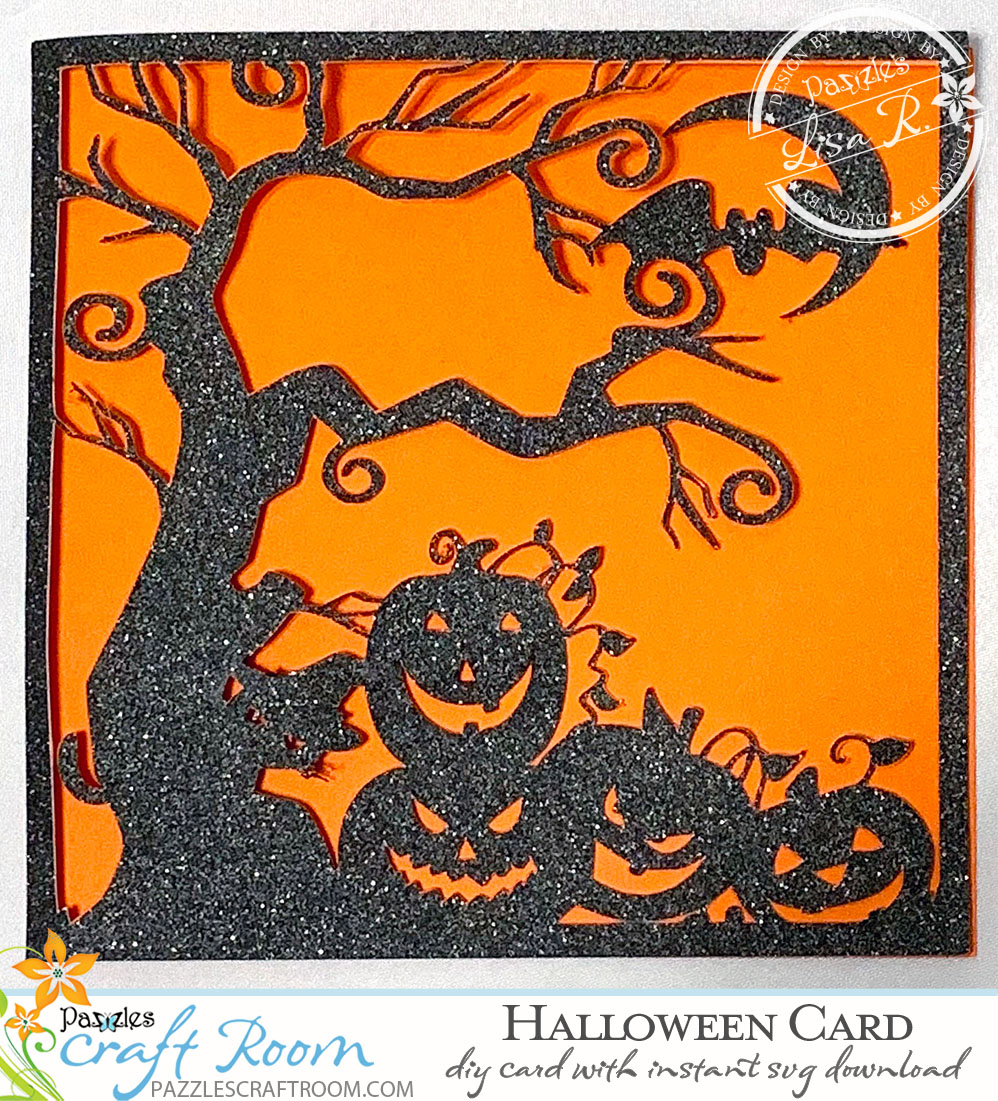Pazzles DIY Halloween Card by Lisa Reyna