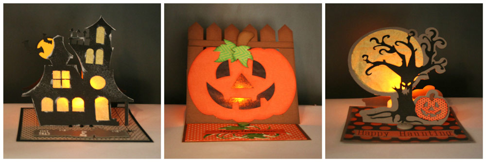 Halloween Light Up Easel Cards