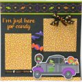 Pazzles DIY Halloween Scrapbook Page with SVG Download for Pazzles, Silhouette Cameo, and Cricut by Lisa Reyna