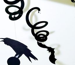 Pazzles DIY Halloween Spiral Streamers with instant SVG download. Compatible with all major electronic cutters including Pazzles Inspiration, Cricut, and Silhouette Cameo. Design by Renee Smart.