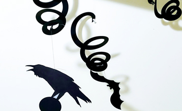 Pazzles DIY Halloween Spiral Streamers with instant SVG download. Compatible with all major electronic cutters including Pazzles Inspiration, Cricut, and Silhouette Cameo. Design by Renee Smart.