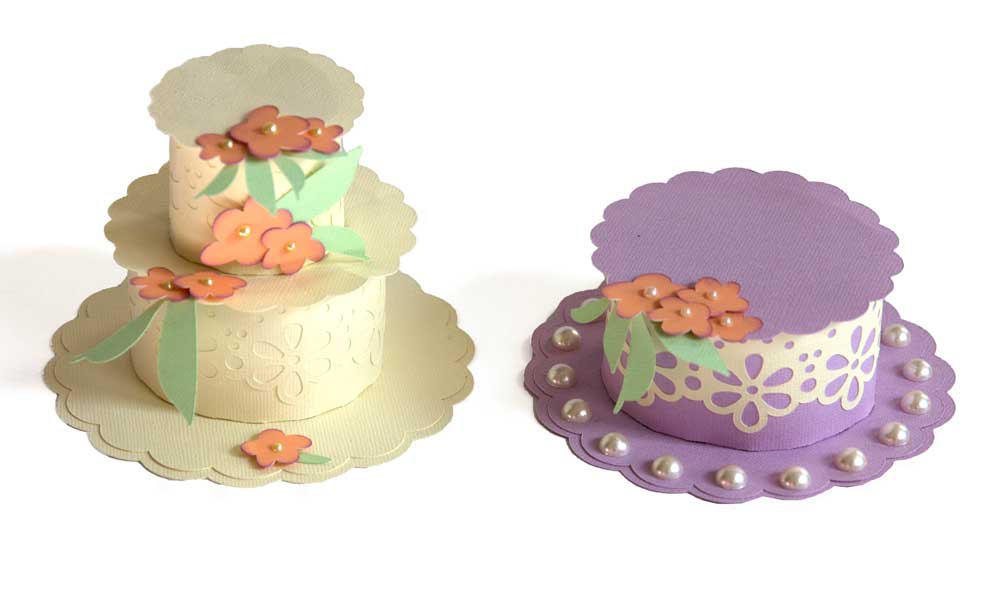 Dimensional spring hat and cake