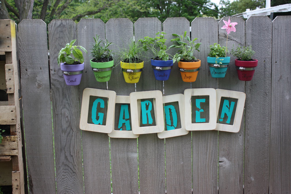 Vinyl Garden Herb Pots