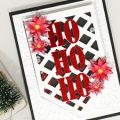 Pazzles DIY Ho Ho Ho Card with instant SVG download. Compatible with all major electronic cutters including Pazzles Inspiration, Cricut, and Silhouette Cameo. Design by Monica Martinez.