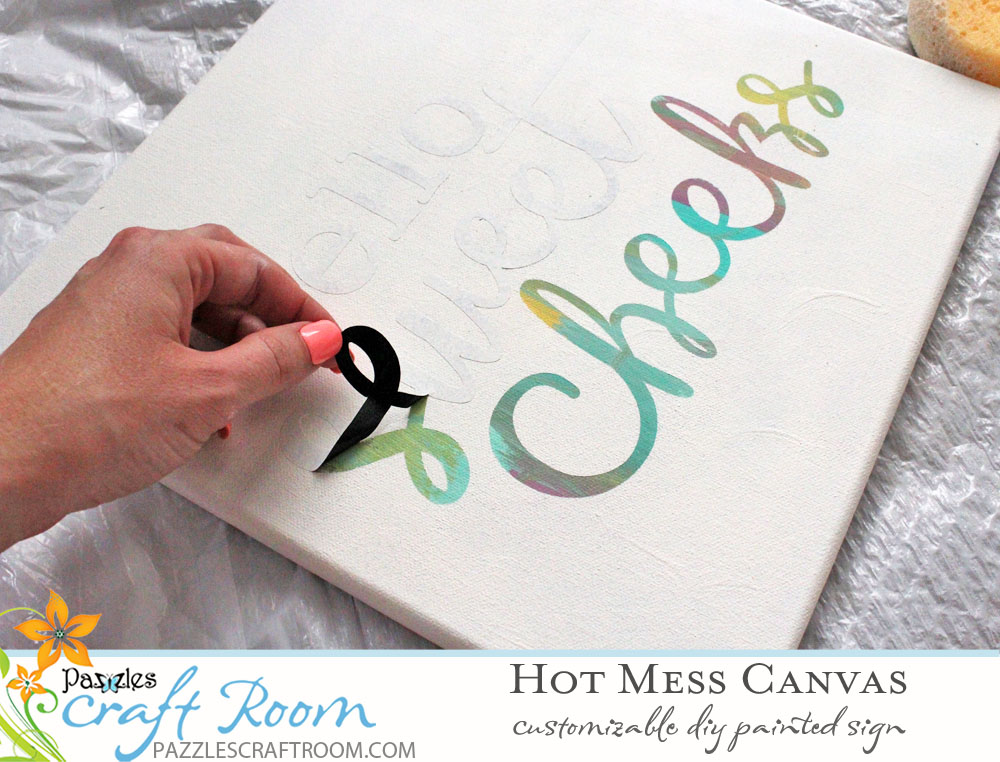 Pazzles DIY Hot Mess Canvas by Amanda Vander Woude