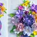 Pazzles DIY Hot Mess Canvas Floral Vase with Foam Flowers by Julie Flanagan