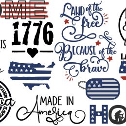 Pazzles DIY Land that I Love Collection for Fourth of July with 20 cuttable files in SVG, AI, and WPC. Instant SVG download compatible with all major electronic cutters including Pazzles Inspiration, Cricut, and Silhouette Cameo. Design by Amanda Vander Woude.
