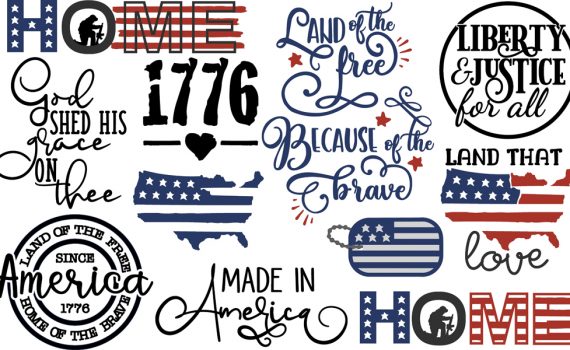 Pazzles DIY Land that I Love Collection for Fourth of July with 20 cuttable files in SVG, AI, and WPC. Instant SVG download compatible with all major electronic cutters including Pazzles Inspiration, Cricut, and Silhouette Cameo. Design by Amanda Vander Woude.