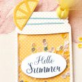 Pazzles DIY Lemonade Shaker Tag or Card with instant SVG download. Instant SVG download compatible with all major electronic cutters including Pazzles Inspiration, Cricut, and Silhouette Cameo. Design by Monica Martinez.