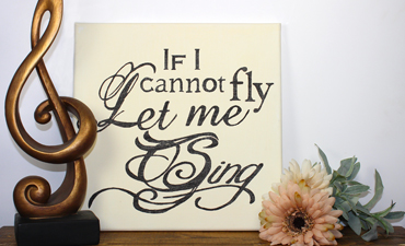 Pazzles Let Me Sing DIY Painted Canvas with instant SVG download. Compatible with all major electronic cutters including Pazzles Inspiration, Cricut, and Silhouette Cameo.