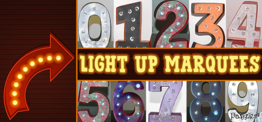 Diy shop number lights