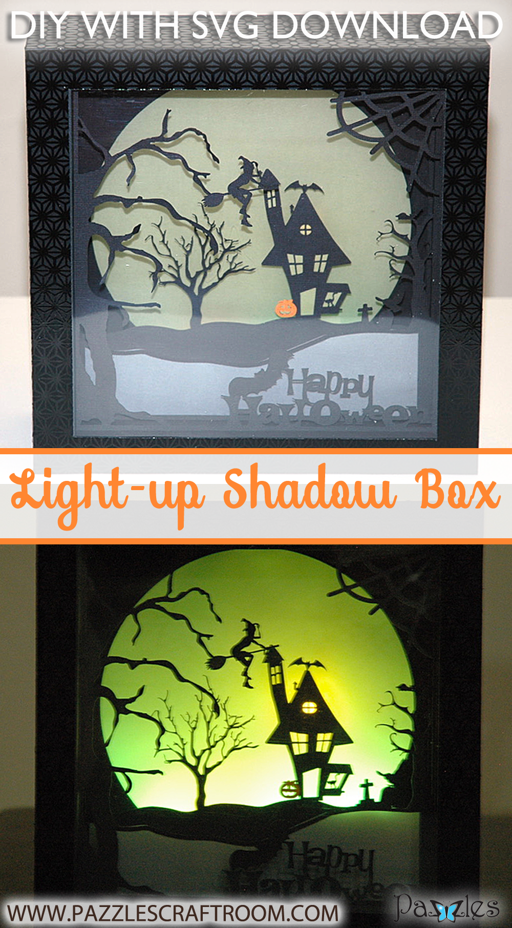 Free Halloween Shadow Box SVG - Free SVG Cut Files