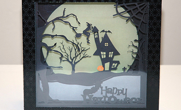 Pazzles DIY Lighted Halloween Shadow Box by Judy Hanson