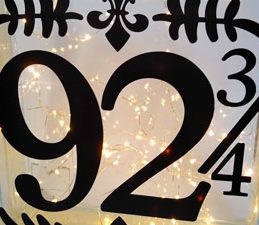 Pazzles DIY Home Decor Lighted House Number by Renee Smart