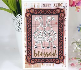 Pazzles DIY Love Bugs Card. Instant SVG download compatible with all major electronic cutters including Pazzles Inspiration, Cricut, and Silhouette Cameo. Design by Nida Tanweer.