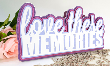 Pazzles DIY Memories Card with instant SVG download. Compatible with all major electronic cutters including Pazzles Inspiration, Cricut, and Silhouette Cameo. Design by Nida Tanweer.