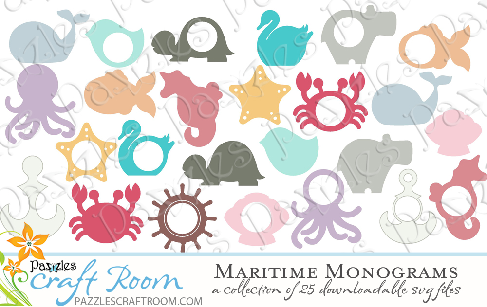 25 Downloadable Ocean Themed Monograms 