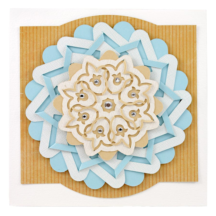 Cut and Fold Medallion Card