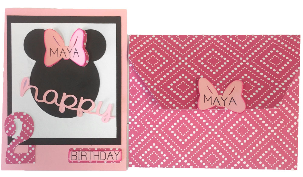 Mouse Birthday card with envelope