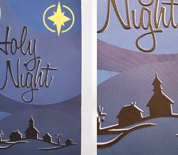 Pazzles DIY O Holy Night Wall Art with instant SVG download. Compatible with all major electronic cutters including Pazzles Inspiration, Cricut, and Silhouette Cameo. Design by Renee Smart.