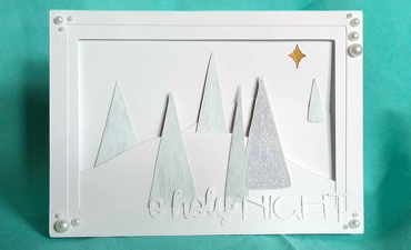 Pazzles DIY O Holy Night Christmas Card with instant SVG download. Compatible with all major electronic cutters including Pazzles Inspiration, Cricut, and Silhouette Cameo. Design by Renee Smart.