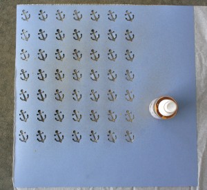 Making an anchor stencil