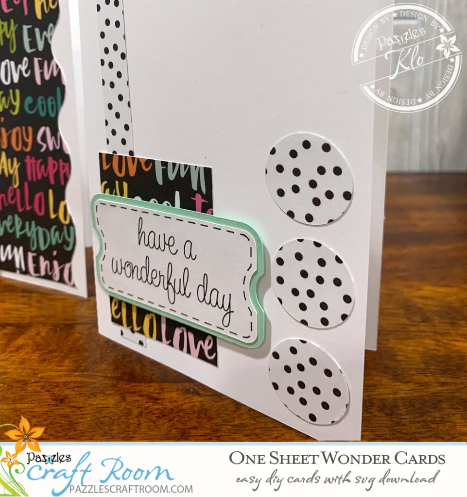 Pazzles DIY One Sheet Wonder Greeting Cards. Instant SVG download compatible with all major electronic cutters including Pazzles Inspiration, Cricut, and Silhouette Cameo. Design by Klo Oxford.