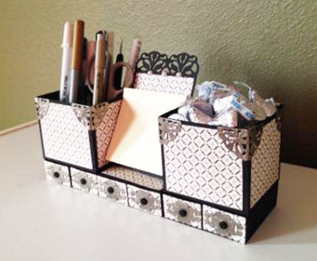 Paper Desk Organizer Cutting Files