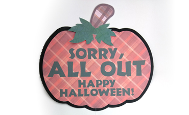 Out of Candy Sign