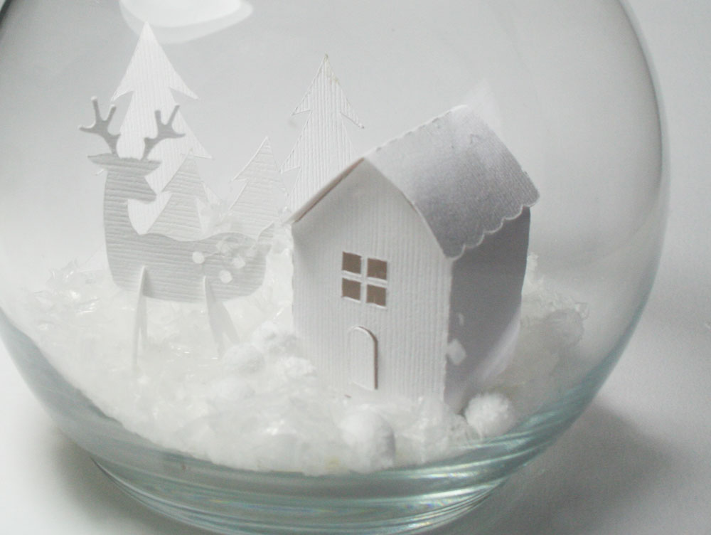 Paper Snow Globe Christmas Project
