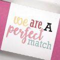 Pazzles DIY Perfect Match Treat Box. Instant SVG download compatible with all major electronic cutters including Pazzles Inspiration, Cricut, and Silhouette Cameo. Design by Alma Cervantes.