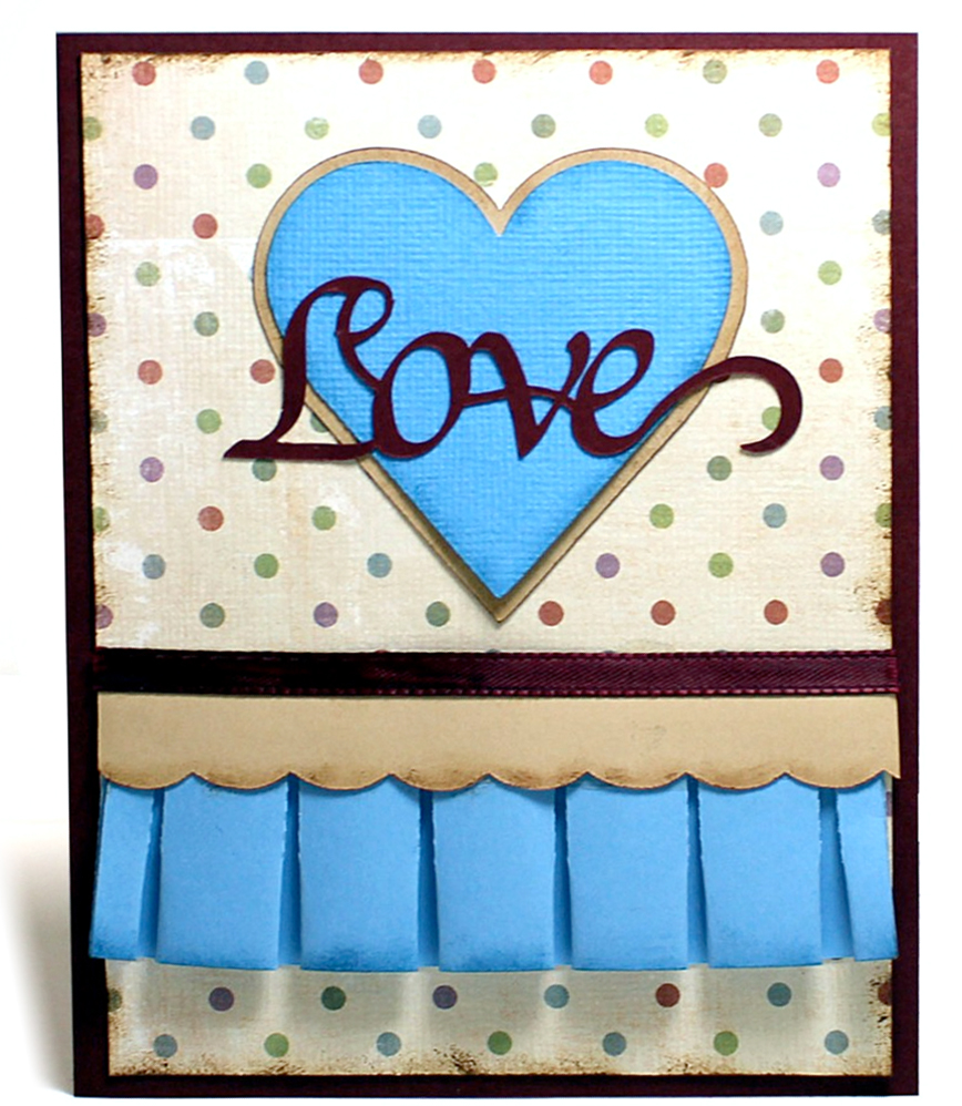 Pleated Love Card