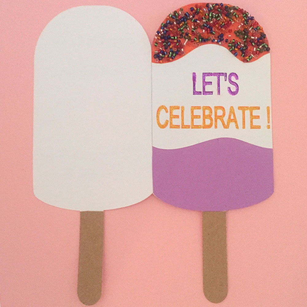 Popsicle Shaped Card
