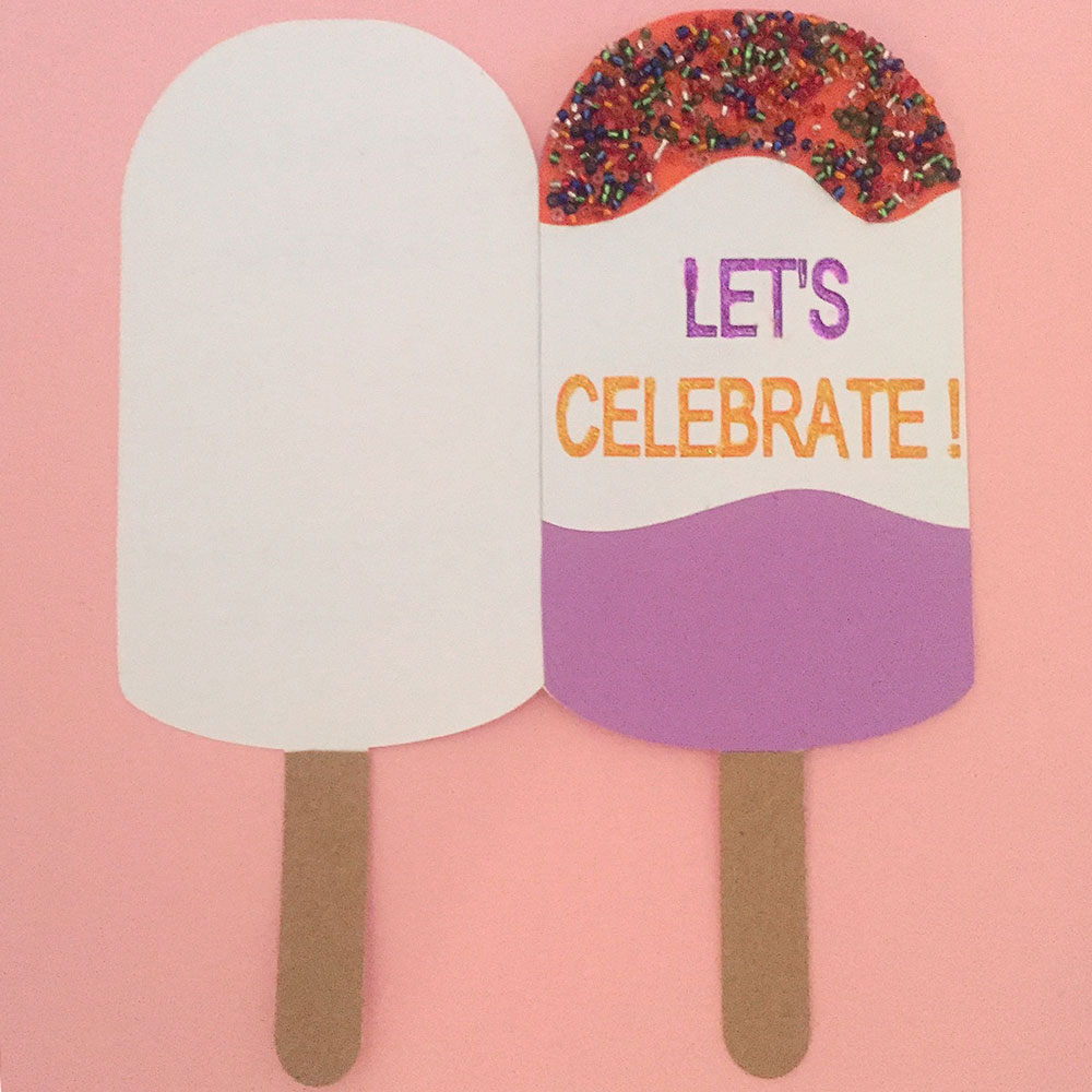 Popsicle Shaped Card 