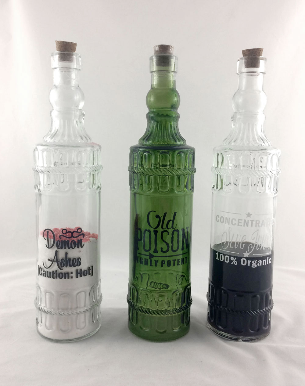 Halloween Potion Jars with Vinyl Labels
