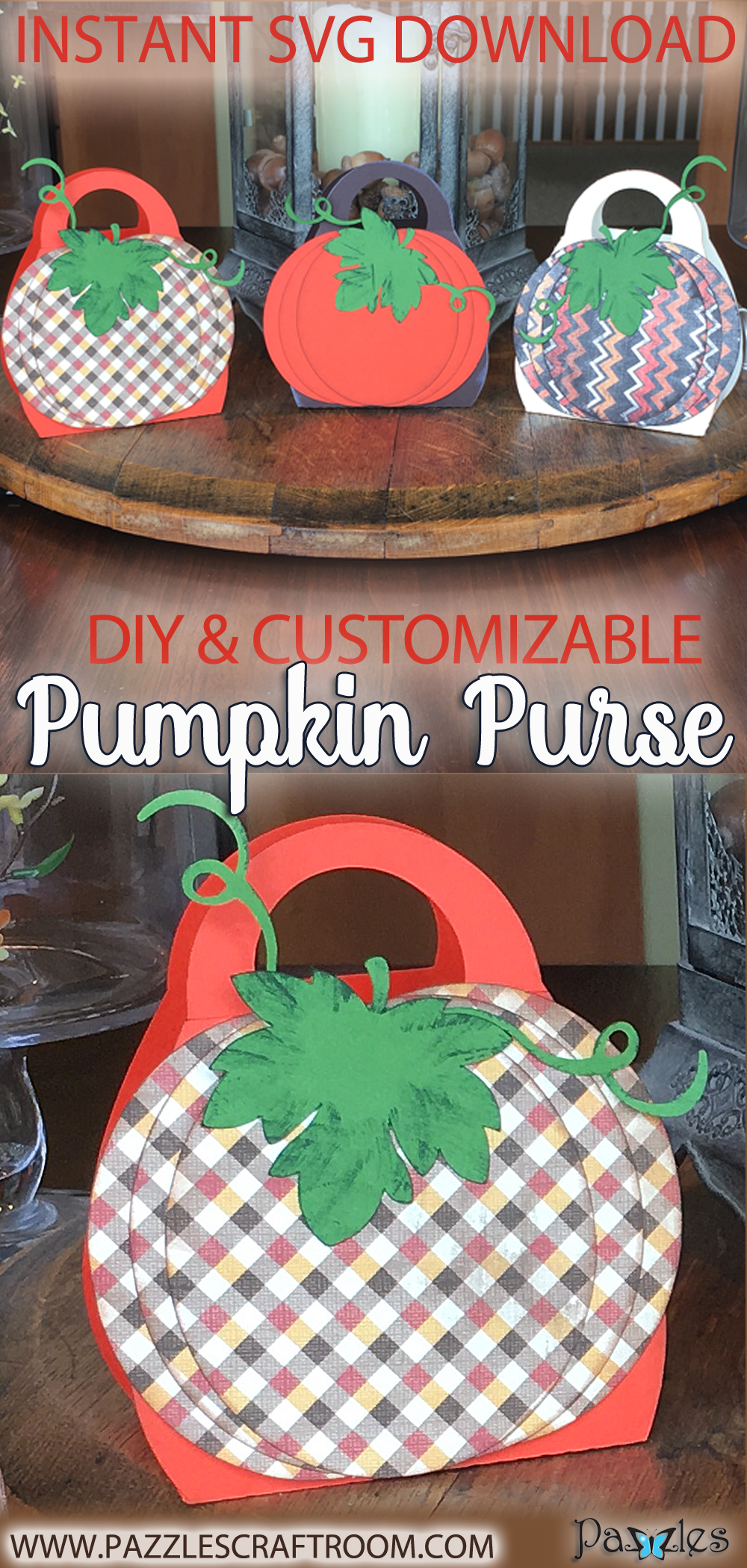 Pazzles DIY Pumpkin Purse by Sara Weber