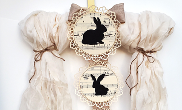 Pazzles DIY Easy Bunny Disks with instant SVG download. Instant SVG download compatible with all major electronic cutters including Pazzles Inspiration, Cricut, and Silhouette Cameo. Design by Renee Smart.