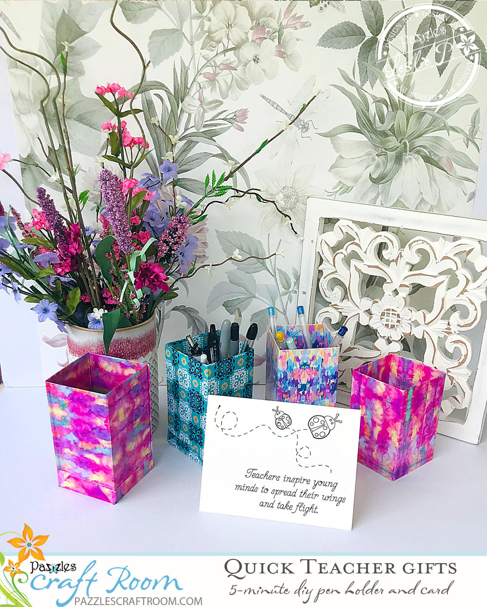 Pazzles DIY Easy and Quick Teacher Gifts by Leslie Peppers