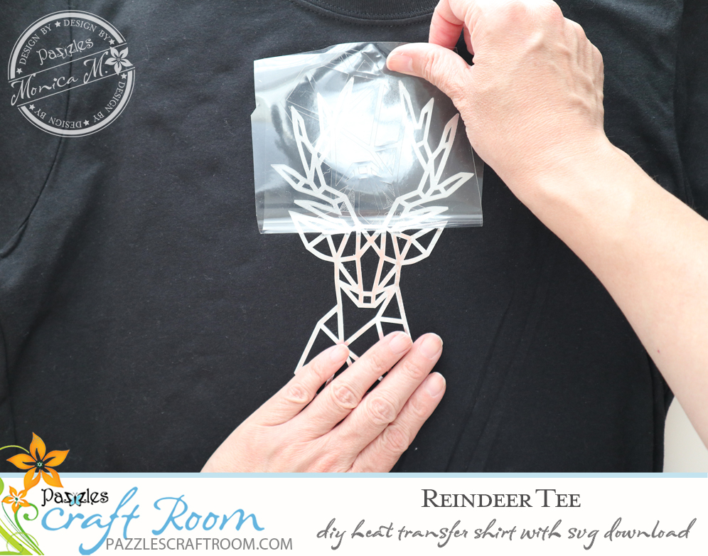 Pazzles DIY Reindeer Apparel with instant SVG download. Compatible with all major electronic cutters including Pazzles Inspiration, Cricut, and Silhouette Cameo. Design by Monica Martinez.
