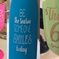 Pazzles DIY Personalized Sandblasted Tumblers with instant SVG download. Compatible with all major electronic cutters including Pazzles Inspiration, Cricut, and SIlhouette Cameo. Design by Sara Weber.