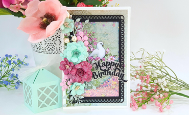 Pazzles DIY Birthday Shaker Card. Instant SVG download compatible with all major electronic cutters including Pazzles Inspiration, Cricut, and Silhouette Cameo. Design by Nida Tanweer.