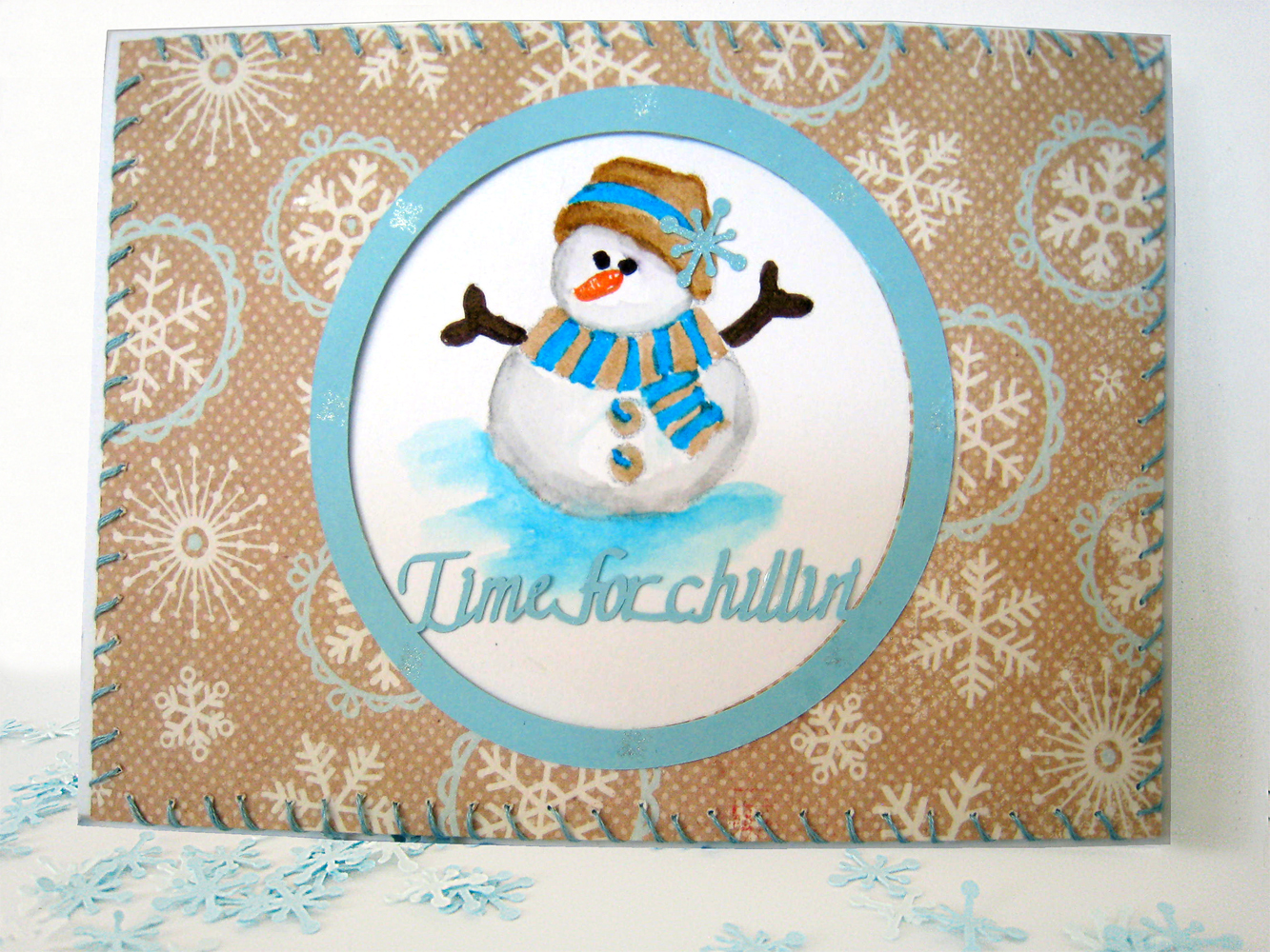 Snowman Piercing Tool Card