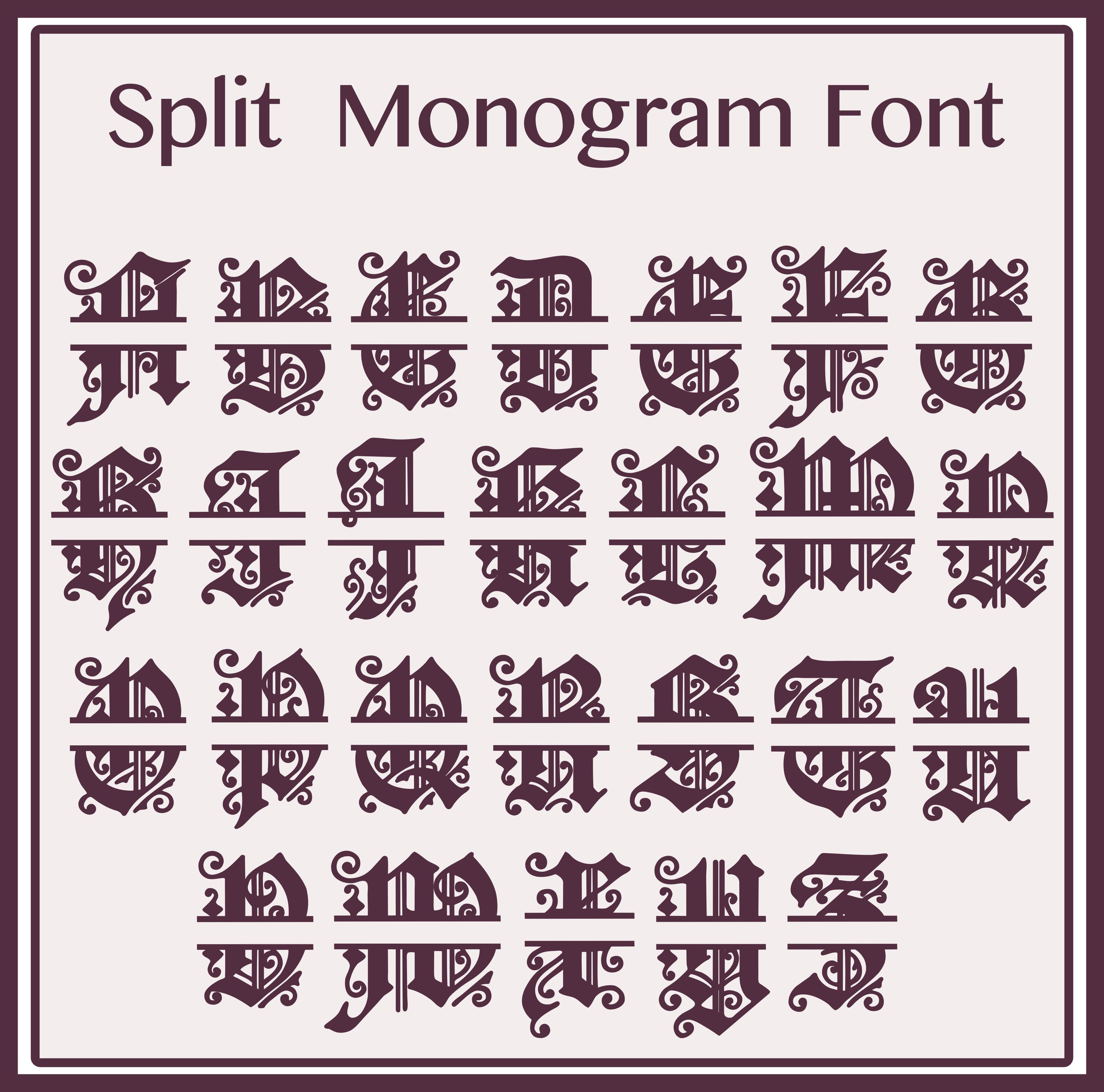 split-monogram